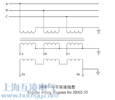 JDJJ2-35電(dian)壓互感器(qi)接線(xiàn)圖